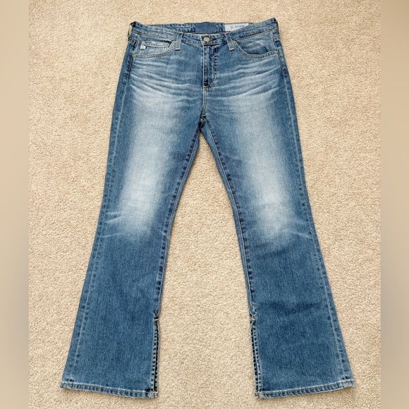 Adriano Goldschmied The Jodi High Rise Slim Flare Leg Crop Jeans Size 28 - Picture 3 of 11